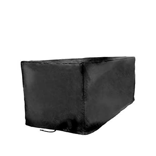 Sturdy Covers デッキボックス ディフェンダーカバー - オールシーズン屋外デッキボックスカバー (ブラック、ラージ) STURDY COVERS EST. 2015 Sturdy Covers Deck Box Defender Cover - All-Season Outdoor Deck Box Cover (Black, Large)
