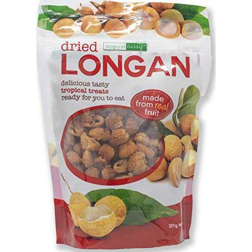 トロピカルフィールドの乾燥リュウガン - 本物の果物から作られています Tropical Fields Dried Longan - Made from REAL Fruit