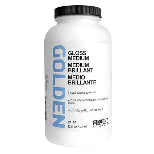GOLDEN Gloss Medium, 32 fl. oz. Jar, Professional Acrylic Medium, Transparent 8,387円