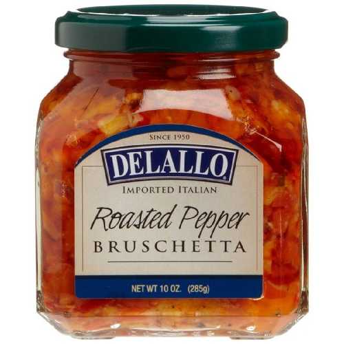 DeLallo ローストペッパーブルスケッタ、10オンス瓶 (12個パック) DeLallo Roasted Pepper Bruschetta, 10-Ounce Jars (Pack of 12)