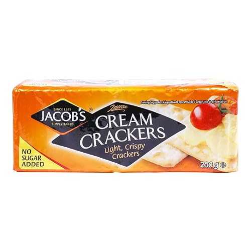 JACOB'S Jacobs Crackers, Cream, 7.05-Ounce (Pack of 12)