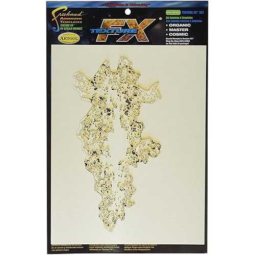 Artool Freehand Airbrush Templates, Texture Fx Template Set White