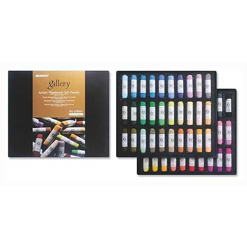 Honsell Mungyo MPHM-60P Gallery Artists\' Handmade Soft Pastels Portrait Shades - 60 Artists\' Quality Crayons Hand Rolled Soft Texture