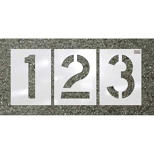 Ch Hanson, 70352, Stencil, Number Kit, 12pcs., 4 x 2-3/4 in.