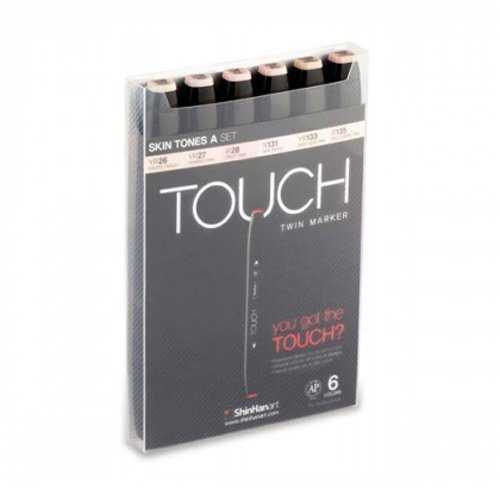 shinhan art ShinHan Touch Twin Marker Set 6S Skin Tones A