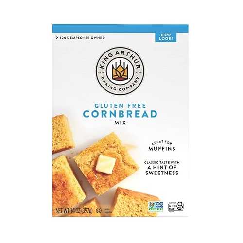 King Arthur Flour、コーンブレッド + マフィンミックス、グルテンフリー、14 オンス King Arthur Flour, Cornbread + Muffin Mix, Gluten Free, 14 Ounce画像