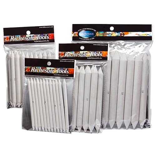 Jack Richeson Double-Pointed End Blending Stumps, Set of 48