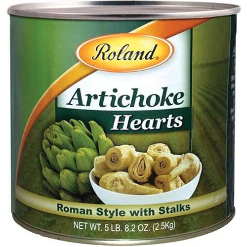Roland Foods Roman Style Artichoke Hearts with Stalks, Specialty Imported Food, 5 Pound 8.2 Ounce Can, Pack of 1