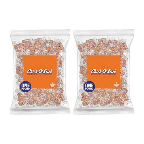 Chick o stick Atkinson's Crunchy Peanut Butter Rolled in Toasted Coconut - Gluten Free, Kosher, Vegans, No Artificial Ingredients - 2 lb. Laydown Bag