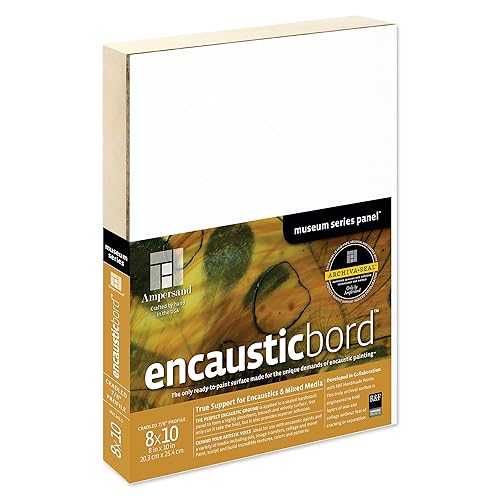 Ampersand Art Supply Wood Painting Panel: Museum Series Encausticbord, 7/8 Inch Depth, 8\