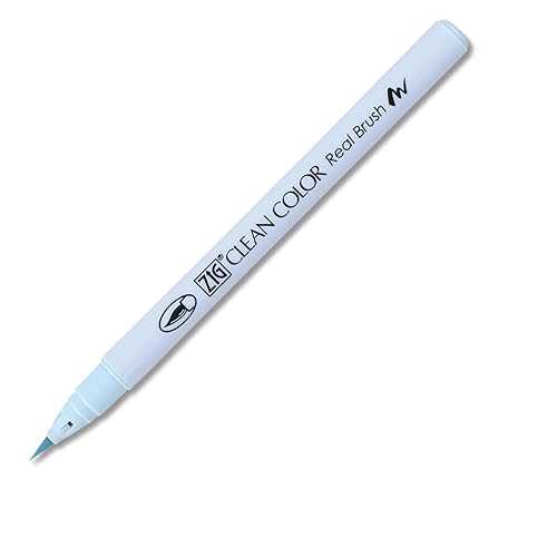 Zig Kuretake Clean Color Real Brush Marker, Haze Blue