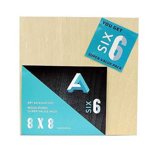 Art Alternatives Wood Panel Super Value Pack, Uncradled, 8\