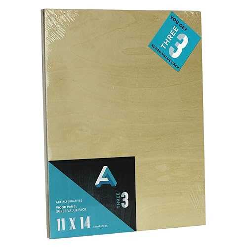 Art Alternatives Wood Panel Super Value Pack, Uncradled, 11\