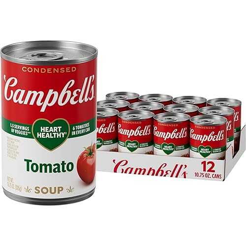 Campbell s Condensed Heart Healthy Tomato Soup, 10.75 oz Can (12 Pack) Campbell's Campbell s Condensed Heart Healthy Tomato Soup, 10.75 oz Can (12 Pack)