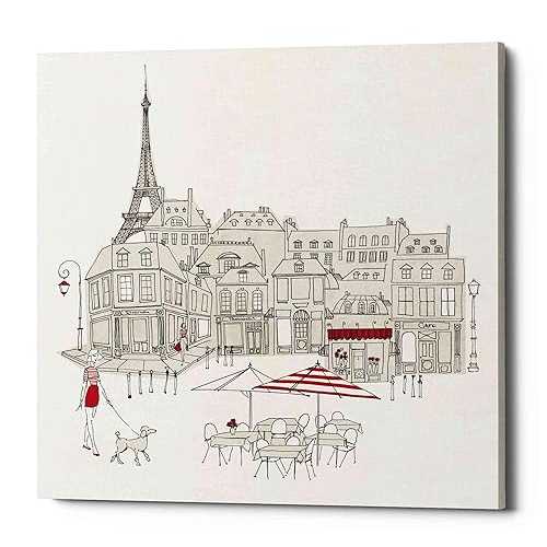 Epic Graffiti 'World Cafe II Paris Red' by Avery Tillmon, Canvas Wall Art, 26\