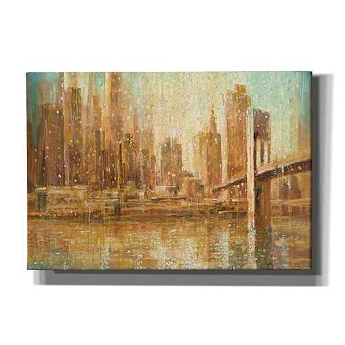 Epic Graffiti 'Champagne City' by Danhui Nai, Canvas Wall Art, 18\