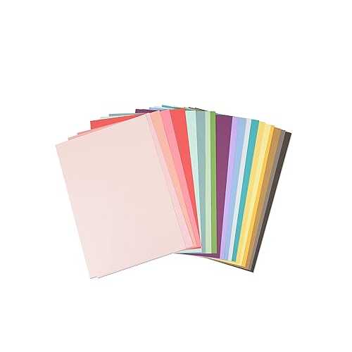Sizzix Surfacez - Cardstock, 8 1/4\" x 11 3/4\"", 20 Assorted Colors, 80 Sheets, 663007"