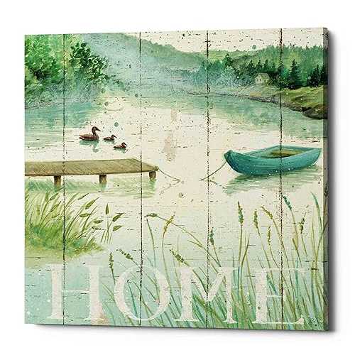 Epic Graffiti 'Lakeside I' by Daphne Brissonet, Canvas Wall Art, 12\