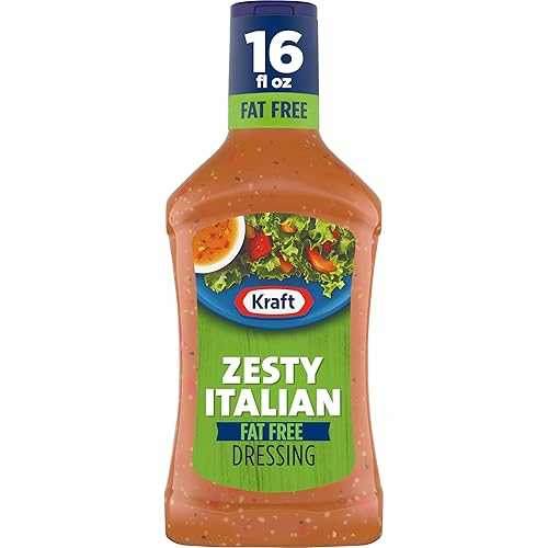 Good Seasons Kraft Fat Free Zesty Italian Salad Dressing 16 oz (Pack of 6)