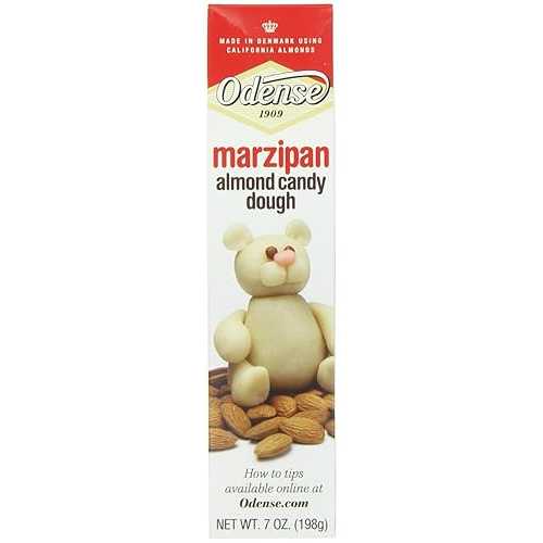 オーデンセ マジパン アーモンド キャンディー生地、7オンス (6個パック) Odense Marzipan Almond Candy Dough, 7-Ounce (Pack of 6)