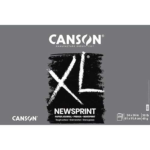 Canson XL Series Newsprint Pad, 24\" x 36\"", Tape Bound, 100 Sheets (100510952)"