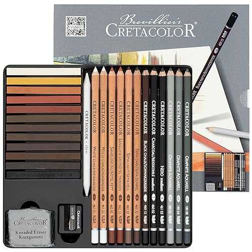CRETACOLOR Creativo Tin Drawing 27-Piece Set