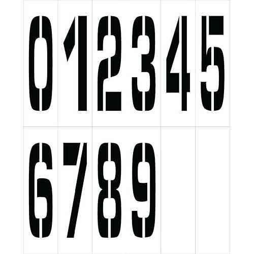 NMC National Marker Corp. PMN36 Individual Character Stencil Number Set 36 Inch