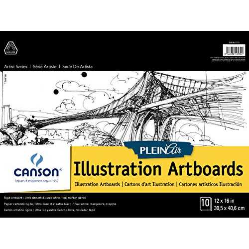 Canson Artist Series Plein Air Illustration Paper, Fold Over Art Board, 12x16 inches, 10 Sheets - Artist Paper for Adults and Students - Colored Pencil, Marker, Ink, Pen 8,789円