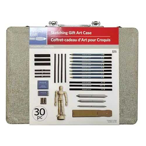 メタリックシルバー スケッチング ギフト アート ケース by Artist's Loft Metallic Silver Sketching Gift Art Case by Artist's Loft