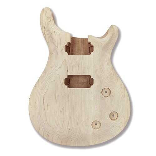 yinfente Mahogany Maple Wood Raw Guitar Body for Electric Guitar