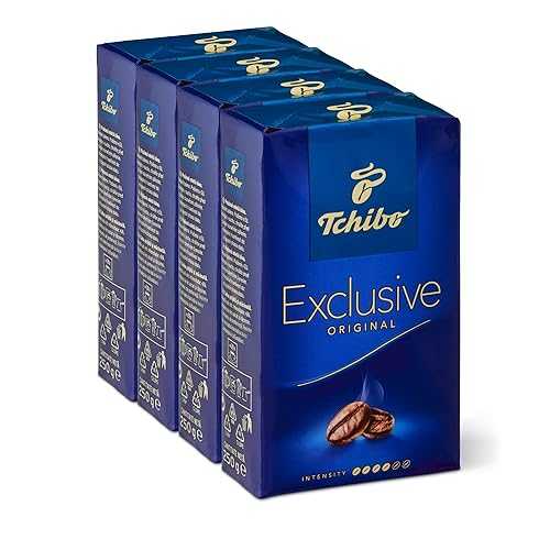 Tchibo 限定コーヒー、プレミアム グラウンド、8.8 オンス真空パック (4 個パック) Tchibo Exclusive Coffee, Premium Ground, 8.8-Ounce Vacuum Packs (Pack of 4)
