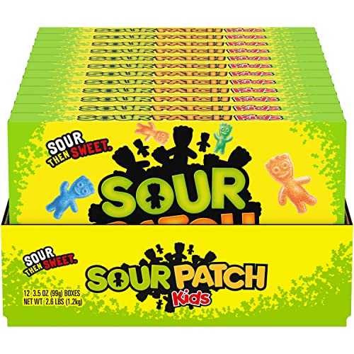 ?? ?? ?? ??? & ??? ??, ?? ??, 12? - 99g ?? SOUR PATCH KIDS Soft & Chewy Candy, Bulk Candy, 12 - 3.5 oz Boxes