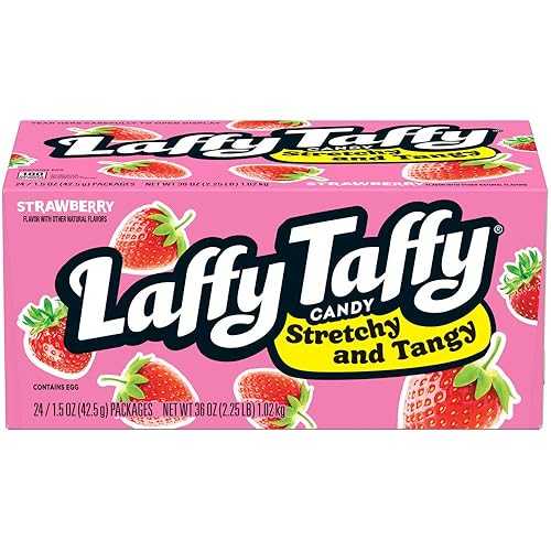 Laffy Taffy Stretchy & Tangy Strawberry, 1.5 Ounce - 24 Count (Pack of 1) (12124993) 9,761円