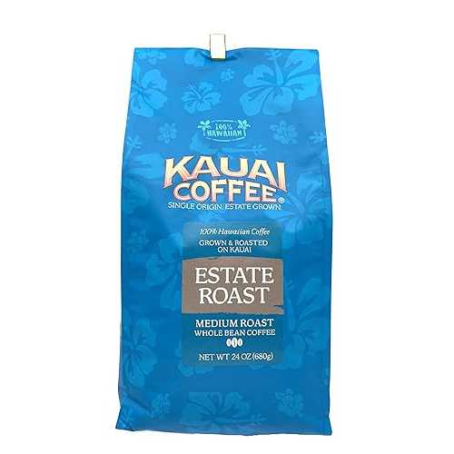 カウアイ コーヒー シングル オリジン カウアイ プライム グレード ミディアム ロースト 全豆 - 1.5 ポンド Kauai Coffee Single Origin Kauai Prime Grade Medium Roast Whole Bean - 1.5 lb