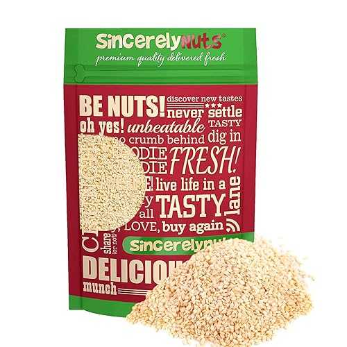 Sincerely Nuts Hulled Sesame Seeds A Heart Healthy Snack Rich in Fiber, Minerals Antioxidants Source of Plant Based Protein Gluten Free Kosher, Bulk 5LB Bag|Glomarket