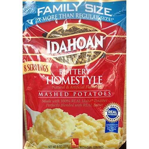 アイダホアン バターホームスタイル マッシュポテト ファミリーサイズ 8オンス (3パック) Idahoan BUTTER HOMESTYLE Mashed Potatoes FAMILY SIZE 8oz. (3 Pack)