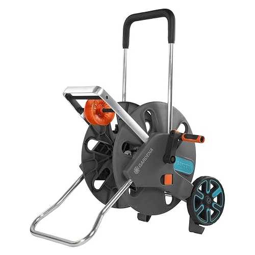 GARDENA (18520) CleverRoll (1/2" Large) Frost-Proof Hose Cart with Hose Guide, Comfortably fits 250' - 1/2" Hose, for Convenient Hose Storage and Watering, Hose Not Included|Glomarket