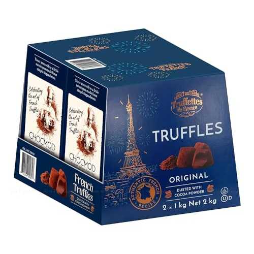 【楽天市場】Chocmod Truffettes de France 天然トリュフ、プレーン、1000 グラム箱 (2 個パック ...