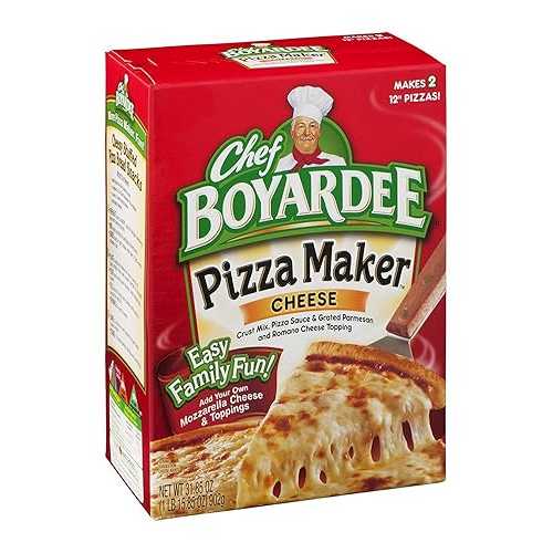 Chef Boyardee, Cheese Pizza Kit, Makes 2 Pizzas, 31.85 Oz (Pack of 4)