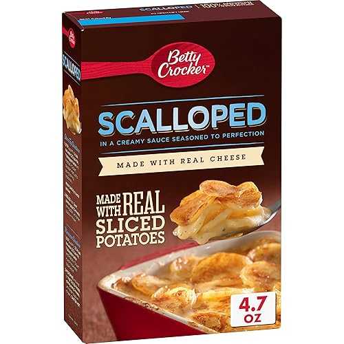 ベティ クロッカー スカラップポテト 4.7 オンス 箱（6個入り） Betty Crocker Scalloped Potatoes, Made with Real Cheese, 4.7 oz (Pack of 6)