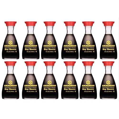 キッコーマン醤油ディスペンサー、5液量オンス - 1ケースあたり12個。 Kikkoman Soy Sauce Dispenser, 5 Fluid Ounce - 12 per case.