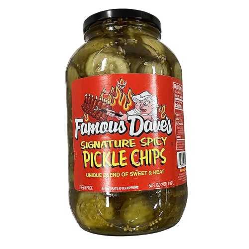 フェイマス デイブズ シグネチャー スパイシー ピクルス チップス 64 オンス Famous Dave's Signature Spicy Pickle Chips, 64 Ounce