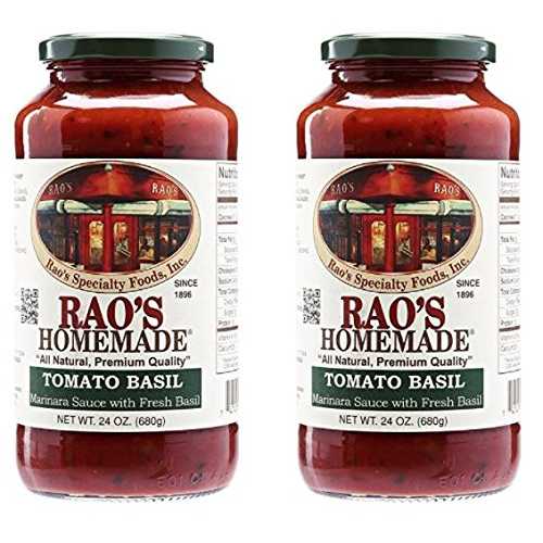 Raos Specialty Food Rao のトマトバジルソース、24 オンス (2 個パック) Raos Specialty Food Rao's Tomato Basil Sauce, 24 oz (Pack of 2)
