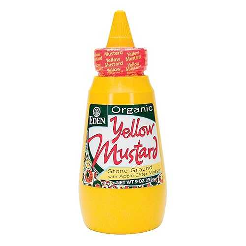 Eden オーガニック イエロー マスタード、9 オンス スクイーズ ボトル (12 個パック) Eden Organic Yellow Mustard, 9-Ounce Squeeze Bottles (Pack of 12)