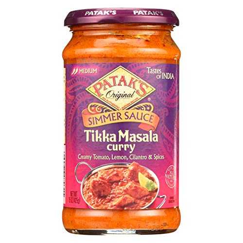 Patak's ティッカ マサラ カレー クッキング ソース、中、15 オンス ガラス瓶 (6 個パック) Patak's Tikka Masala Curry Cooking Sauce, Medium, 15-Ounce Glass Jars (Pack of 6)