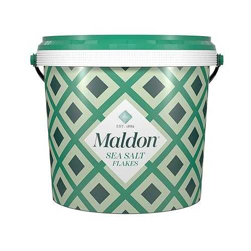 Maldon Salt、海塩フレーク、3.1ポンド、バルクタブ、コーシャ、ナチュラル、手作り、グルメ、ピラミッドクリスタル Maldon - Sea Salt Flakes Tub, 3.1 lb (1.4kg) - Unique Pyramid Shaped Salt Flakes, Perfect for a Wide Range of Dishes,