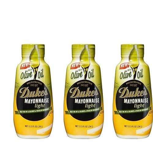 デュークス マヨネーズ ライト、オリーブオイル、11.5 オンス スクイーズ ボトル (3 パック) Dukes Shake Club Duke's Mayonnaise Light, Olive Oil, 11.5 oz Squeeze Bottle (3 pack)
