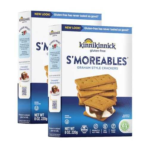 Kinnikinnick - S'moreables Graham Style Crackers - Gluten Free, Allergy Friendly Vegan Graham Crackers - 8 oz. Boxes - 2 Pack 4,753円