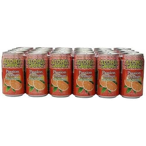 Aloha Maid Juice, Passion Orange, 11.5 Fl Oz (Pack of 24)