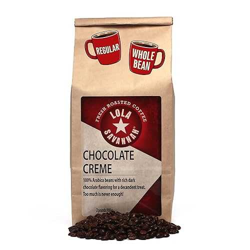 Lola Savannah Chocolate Creme Whole Bean Caffeinated Coffee, 2lb